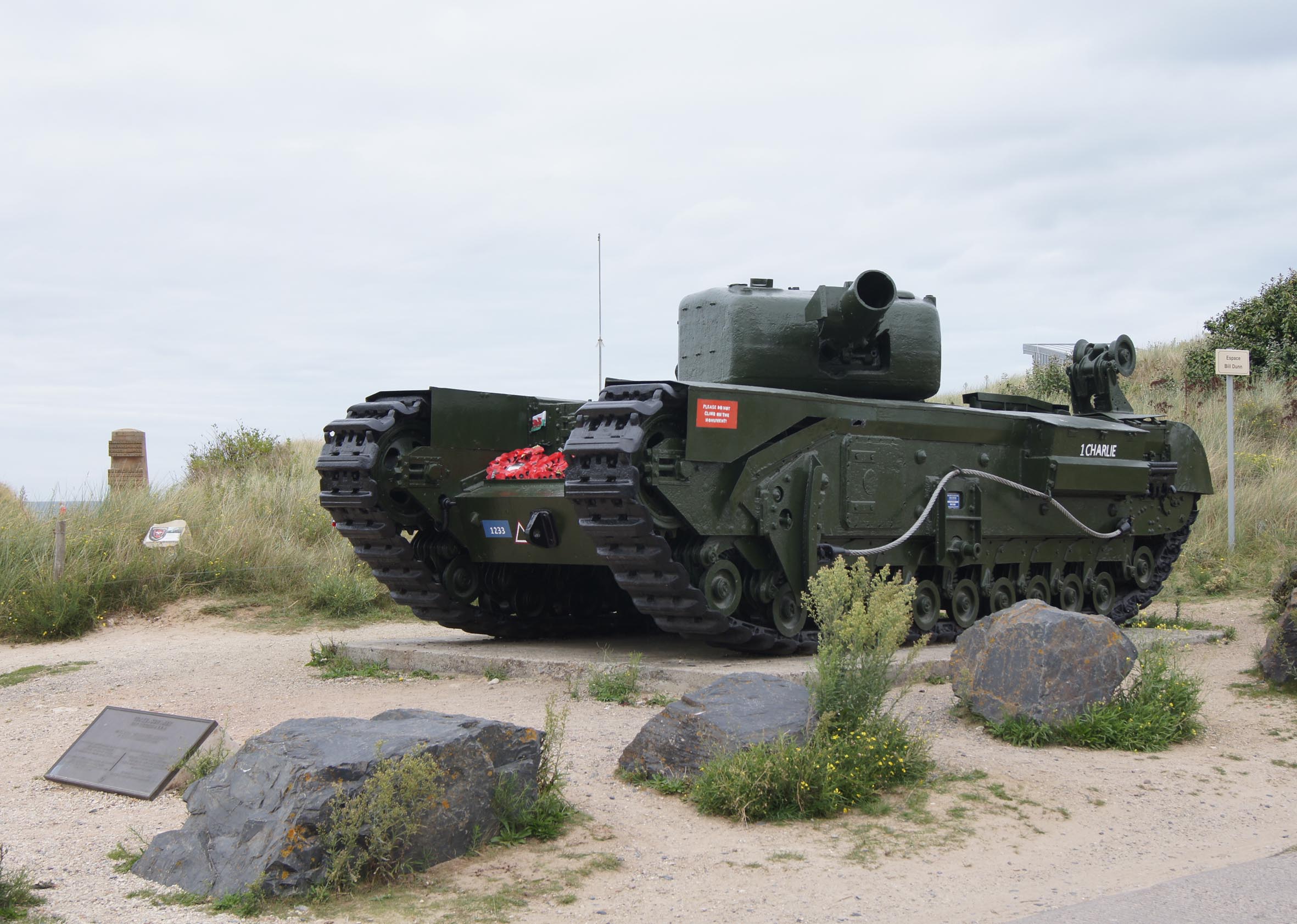 Churchill AVRE Panzer am Gold-Beach