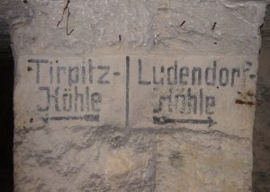German Markings in an underground Quarry, the Tirpitz+Ludendorff-Höhle