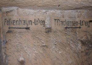 German Inscriptions in an underground Quarry, the Tirpitz+Ludendorff-Höhle